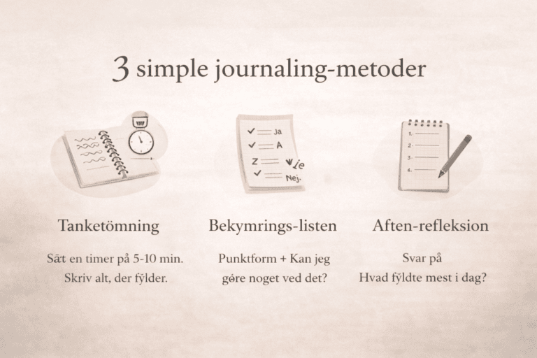 journaling for overtænkning