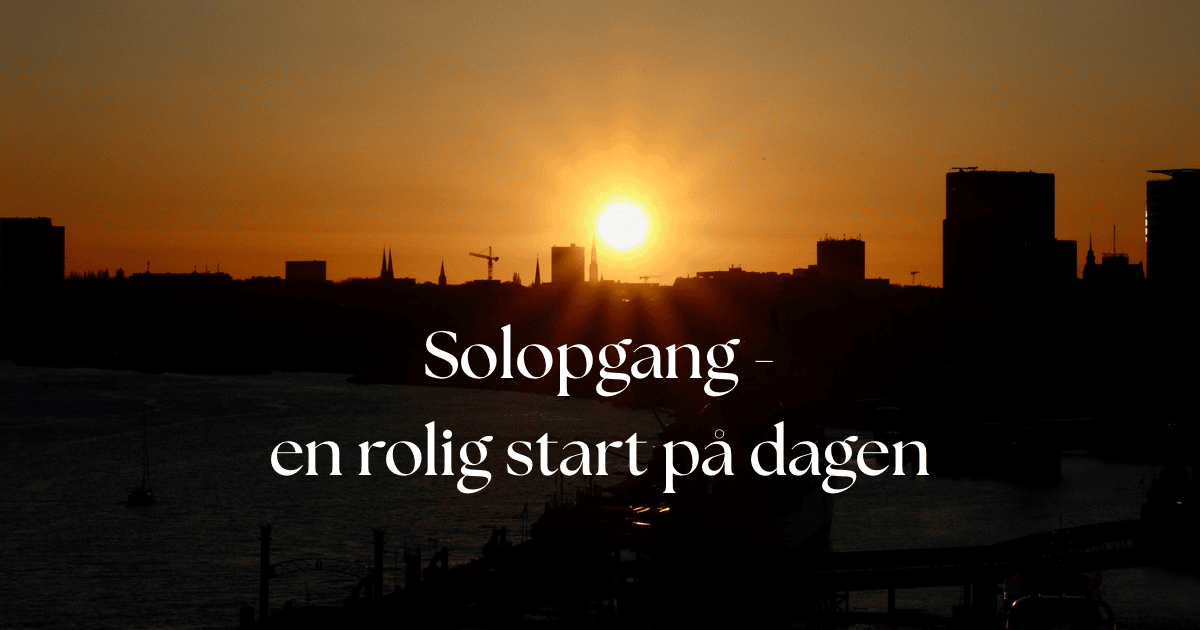 Read more about the article Solopgang ritual – en rolig måde at begynde dagen på